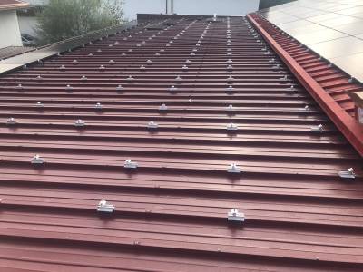 Solar roof installation